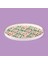 Kitchen Pink Flower Oval Tepsi - Renkli - 39 cm 1