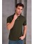 Erkek Slim Fit Pamuklu Yumuşak Doku Nefes Alan Kumaş Yakalı Tişört 1