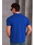 Erkek Slim Fit Pamuklu Yumuşak Doku Nefes Alan Kumaş Yakalı Tişört 4