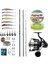 Yekoutdoor Yüksek Performans Shimano Kamış Alivio Surf T 425 Bx-G 4,25M 225G 3pc&savage Gear Sgs8 8000 Fd 8+1bb Olta Makinesi 1