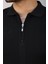 Erkek Yakası Fermuarlı Kısa Kollu T-Shirt 3