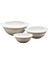Lunar Kapaklı Kase 3lü Set 3lt 2lt 1lt Bej 1