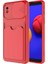Galaxy A01 Core Kılıf ​ecrz Kartix Kapak-Kırmızı 1