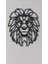 Aslan Duvar Heykeli 2d Siyah 3107831 3D 2