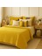 Müslin %100 Pamuk Çift Kişilik 4 Katlı Hardal Sarısı Renk Yatak Örtüsü 240X230 Cm. 4