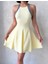 Şerit Askılı Fit & Flare Dokulu Mini Elbise 6