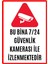 Bu Alan 7/24 Saat Kamerayla Izlenmektedir Uyarı Ikaz Levhası Pvc Kaplama A4 1