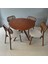 Trio Ahşap Yuvarlak Yemek Masası, Modern Tasarım 3