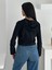 Kadın Siyah Fermuarlı Sweatshirt – Astarsız & Rahat Kesim 3