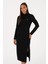 Kadın Siyah Elbise (Örme) 50313549-VR046 2