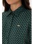 Kadın Koyu Yeşil Gömlek Desenli 50316424-VR079 7