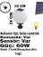 Set Üstü Küre Solar Led, Bahçe Lambası 60W, Güneş ENERJILI+220V Elektrikli Hibrit, E27 Duy, Fotoselli, Uzaktan Kumandalı, 3 Modlu Işık, IP65 Su Geçirmez | Uzun Ömürlü Bahçe Aydınlatma Armatürü 2