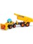 Toys, 204119007, Abc Tracey Trailer, Serbest Tekerlekli Volvo Digger, Hareketli Kürek, Kask Korna, Çıkarılabilir ve Hareketli Römork, Çıngırak Sesi Fonksiyonu, 65 cm 1