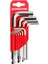 4905007108 Allen Anahtarlar Ballpoint Hexagon, Krom, 8'li 2