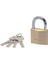 Lock 2950EURD Ekstra Kalın Prinç Anahtar Asma Kilit, Altın, 8,1 x 5 x 1,7 cm 1