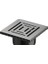 V-Flow Kare 5608285 Duş Kanalı, Alttan Çıkışlı, 15X15 Cm, Dk 800 Kapak, Mat Krom 2