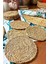 6 Adet El Yapımı Yuvarlak Hasır Bardak Altlığı - Fincan, Çay ve Kupa Altlığı - 10CM 3