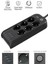 Wlue Çoklu Priz, 6'lı, 3 USB Port 3.4A, 2500W, 2m Kablo, Akım ve Çocuk Korumalı, Anahtarlı, Siyah 2