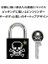 Lock 3430EURDSKULL Anahtar Asma Kilit, Kafatası Motifli, 5,3 x 3 x 1,5 Cm, Siyah, Beyaz ve Yeşil 2