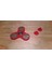 Altın Fidget Spinner (Plastik Aparattır!!!) 3D 4