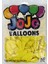 Balon Düz 12 Inc (Jojo Balloons) Sarı PK:100 Kl:40 2
