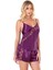 - Mor Saten Babydoll Şort Takımı 1