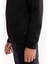 Erkek Siyah Bisiklet Yaka Çizgili Elastan Regular Fit Sweatshirt A52Y1218 4