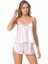 - Beyaz Saten Babydoll Şort Takımı 1