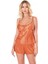 - Oranj Saten Babydoll Şort Takımı 1