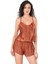 - Tarçın Saten Babydoll Şort Takımı 2