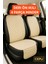 Hyundai Santafe cm 2006-2010 Uyumlu Suni Deri Oto Koltuk Minderi Silinebilir Leke Tutmaz Kapitone 2'li Bej 1