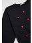 Kalp Nakışlı Kız Çocuk Sweatshirt 2