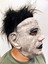 Siyah Saçlı Michael Myers Lateks Yüze Tam Yapışan Et Maske Korku Maskesi 2