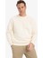 Relax Fit Bisiklet Yaka Kalın İçi Yumuşak Tüylü Basic Düz Sweatshirt T5139AZ25AU 3