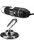 Ayarlanabilir 1600X 2mp 1080 P 8 LED Dijital Mikroskop Tipi-C / Mikro USB Büyüteç Stereo USB Endoskop Için Telefon Pc (500X) (Yurt Dışından) 1