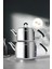Modern Mini Süzgeçli Çaydanlık Takımı – 18/10 Paslanmaz Çelik, Silikon Saplı, 0.8 L ve 1.6 L Inox 2