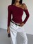 Omuz Detaylı Kollu Bluz Bordo F2336 4
