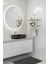 40x20 cm Banyo Rafı Duvara Monte Havluluk 2 Katlı Dekoratif Düzenleyici Organizer Beyaz Metal 4