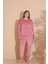 Kadın Kışlık Kadife Battal Pijama Takımı 7