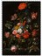 Karanlık Arkaplan Vazoda Renkli Çiçekler 120 Parça Puzzle Yapboz Mdf (Ahşap) 1