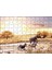 Savanada Su Kenarındaki Hayvanlar 120 Parça Puzzle Yapboz Mdf (Ahşap) 1