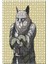 Savaşçı Kedi Animasyon Görseli 120 Parça Puzzle Yapboz Mdf (Ahşap) 1