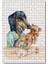 Sevimli Köpek Oyuncak Ayısı Kalbi Dinliyor 120 Parça Puzzle Yapboz Mdf (Ahşap) 1