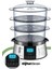 Cookfit Dijital 3 Katlı Paslanmaz Çelik Buharlı Pişirici 10 L – 700-800W Yüksek Performans 8