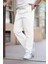 Beyaz Rahat Kesim Erkek Pantolon E6561 2