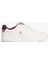 Kadın Th Monogram Plaque Court Sneakers - Beyaz/bordo 3