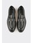 Siyah Deri Erkek Klasik Loafer 4