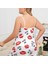 Mdb Mdbshop Büyük Beden Kiss Me Öpücük Desen Pamuklu Şortlu Pijama Takımı 3