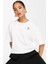 Jordan Essential Boxy Loose Fit T-Shirt Black Kadın Bol Kesim Crop Tişört Beyaz 1