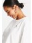 Jordan Essential Boxy Loose Fit T-Shirt Black Kadın Bol Kesim Crop Tişört Beyaz 3